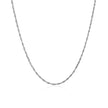 14k White Gold Singapore Chain 1.0mm