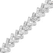 0.90 Carat Genuine White Diamond .925 Sterling Silver Bracelet