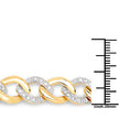 0.70 Carat Genuine White Diamond .925 Sterling Silver Bracelet