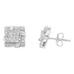 .925 Sterling Silver 1/2 Cttw Round-Cut Diamond Stud Earrings (I-J Color, I1-I2 Clarity)