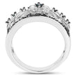 0.31 Carat Genuine Blue Diamond .925 Sterling Silver Ring