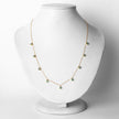 0.90 Carat Genuine Zambian Emerald 10K Yellow Gold Necklace