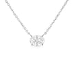 14K White Gold 1/2 Cttw Lab Grown Oval Shape Solitaire Diamond East West 18