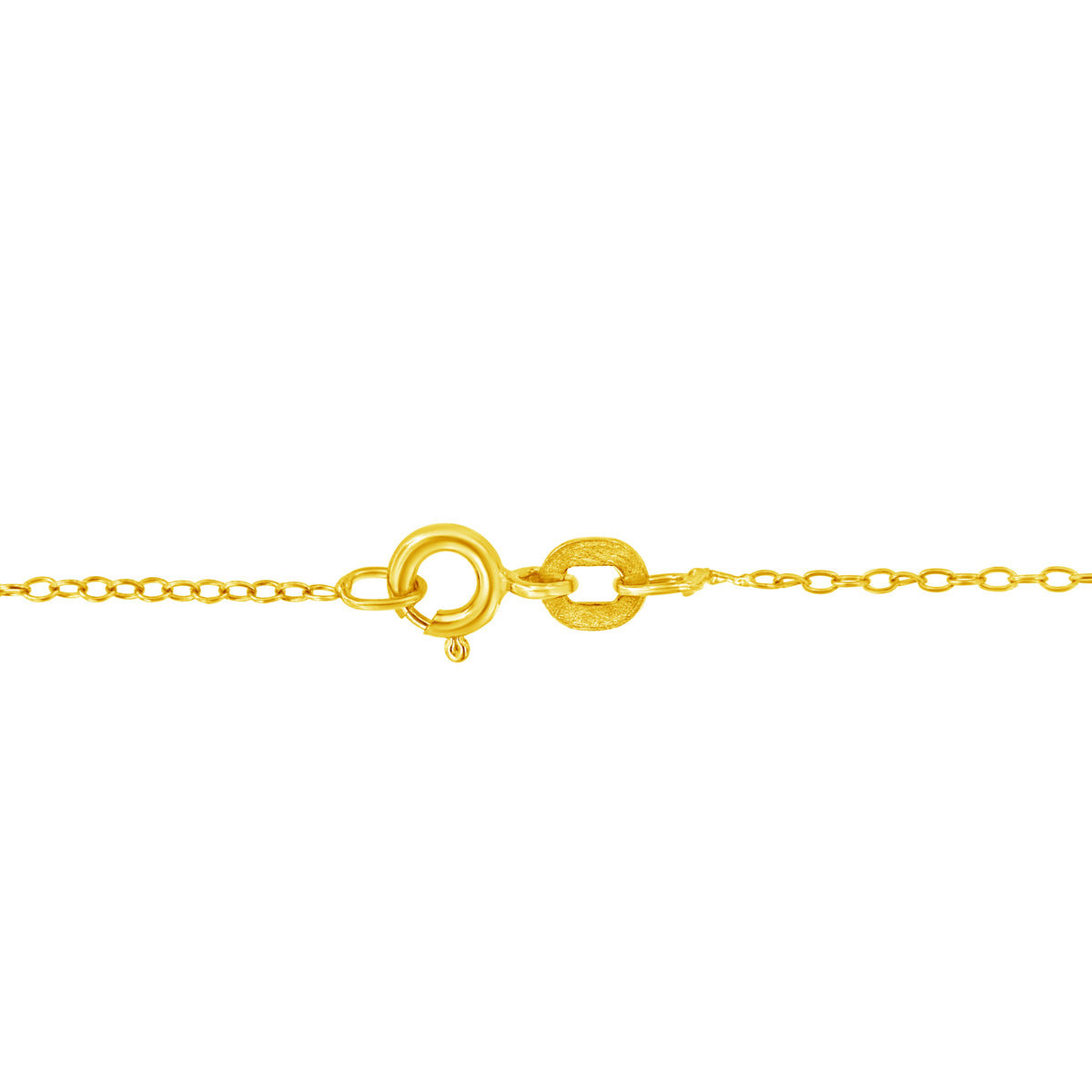 10K Yellow Gold Plated .925 Sterling Silver Diamond Accent Cross Ribbon 18