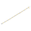 14K Two-Tone Gold 1.00 Cttw Princess-Cut Diamond Chain Link 7