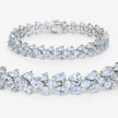 14.11 Carat Genuine Aquamarine .925 Sterling Silver Bracelet