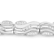 0.84 Carat Genuine White Diamond .925 Sterling Silver Bracelet