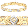0.98 Carat Genuine White Diamond .925 Sterling Silver Bracelet