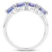 3.00 Carat Genuine Tanzanite .925 Sterling Silver Ring