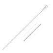 14k White Gold Singapore Chain 0.8mm
