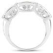 1.08 Carat Genuine Multi Sapphire .925 Sterling Silver Ring