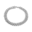 .925 Sterling Silver 1/2 Cttw Diamond Double Row S-Link Bracelet (I-J Color, I2-I3 Clarity) - 7.5
