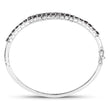 4.00 Carat Genuine Black Diamond .925 Sterling Silver Bangle