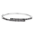 4.00 Carat Genuine Black Diamond .925 Sterling Silver Bangle