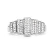14K White Gold Plated 0.26 Carat Genuine White Diamond .925 Sterling Silver Ring