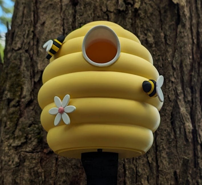 Beehive Bliss Birdhouse – Adorable Beehive Outdoor Birdhouse – Whimsical Garden Decor for Bird Lovers & Nature Fans – Fun Gag Gift for Backyard, Porch, or Garden – Weather - Resistant - Bird House - Custom Crafting Alliance, LLC
