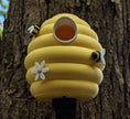 Beehive Bliss Birdhouse – Adorable Beehive Outdoor Birdhouse – Whimsical Garden Decor for Bird Lovers & Nature Fans – Fun Gag Gift for Backyard, Porch, or Garden – Weather - Resistant - Bird House - Custom Crafting Alliance, LLC