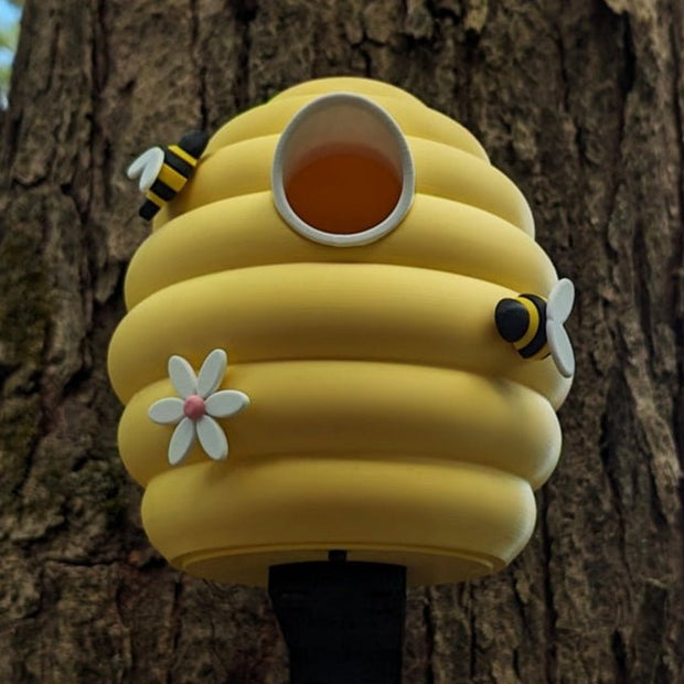Beehive Bliss Birdhouse – Adorable Beehive Outdoor Birdhouse – Whimsical Garden Decor for Bird Lovers & Nature Fans – Fun Gag Gift for Backyard, Porch, or Garden – Weather - Resistant - Bird House - Custom Crafting Alliance, LLC