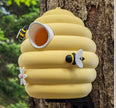 Beehive Bliss Birdhouse – Adorable Beehive Outdoor Birdhouse – Whimsical Garden Decor for Bird Lovers & Nature Fans – Fun Gag Gift for Backyard, Porch, or Garden – Weather - Resistant - Bird House - Custom Crafting Alliance, LLC