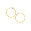 14k Yellow Gold Polished Hoop Earrings (2x40mm)