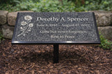 Black Granite Engraved Plaque – Custom Memorial, Recognition & Property Marker with Stand - Memorial Stone - Custom Crafting Alliance, LLC