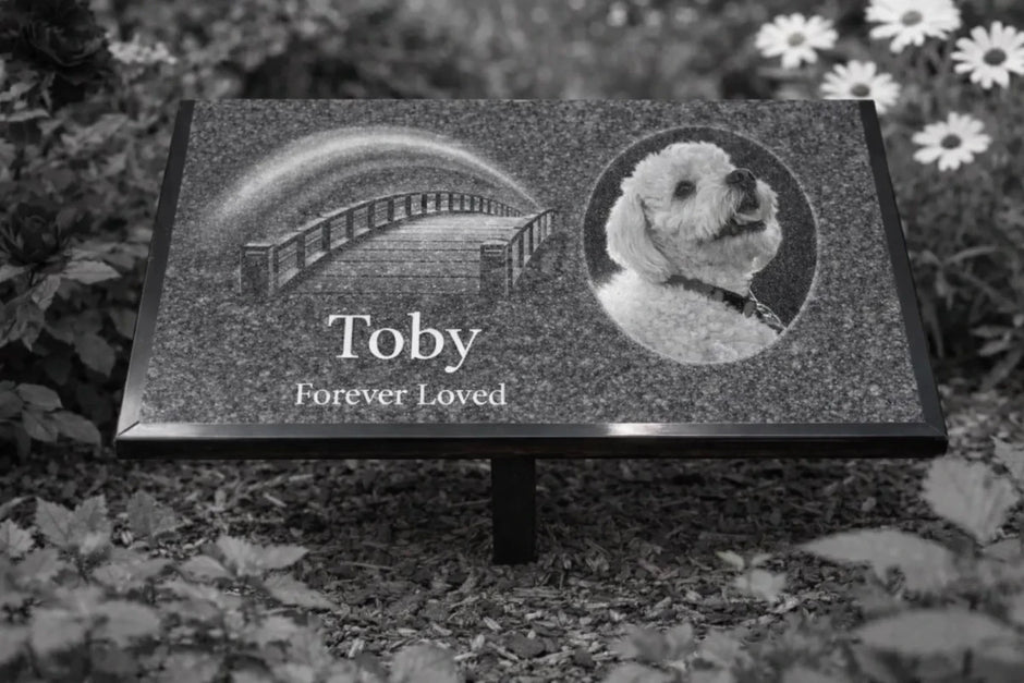 Black Granite Engraved Plaque – Custom Memorial, Recognition & Property Marker with Stand - Memorial Stone - Custom Crafting Alliance, LLC