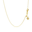 Adjustable Cable Chain in 14k Yellow Gold (1.0mm)