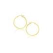 14k Yellow Gold Polished Hoop Earrings (20 mm)