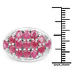 3.00 Carat Genuine Ruby .925 Sterling Silver Ring