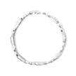 .925 Sterling Silver 1 3/4 Cttw Diamond Wave and X Link Tennis Bracelet (I-J Color, I3 Clarity) - 7