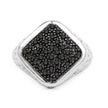 0.54 Carat Genuine Black Diamond .925 Sterling Silver Ring