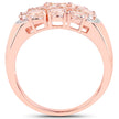 1.50 Carat Genuine Morganite .925 Sterling Silver Ring