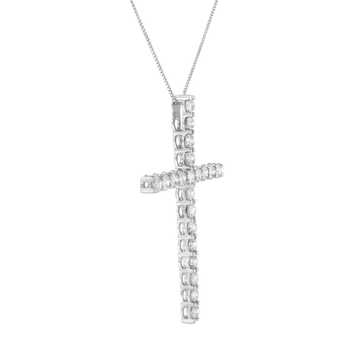 .925 Sterling Silver 4.0 Cttw Diamond 2-1/4