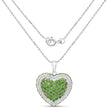 4.62 Carat Genuine Chrome Diopside .925 Sterling Silver Pendant