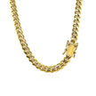 5.0mm 14k Yellow Gold Classic Miami Cuban Solid Chain