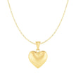 Puffed Heart Pendant in 10k Yellow Gold