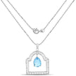 10.50 Carat Genuine Swiss Blue Topaz .925 Sterling Silver Pendant