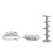 1.58 Carat Genuine Tanzanite .925 Sterling Silver Earrings