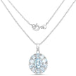 7.65 Carat Genuine Blue Topaz .925 Sterling Silver Pendant