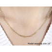 14k Yellow Gold Wire Paperclip Chain (2.7mm)