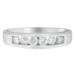 14K White Gold 3/4ct. TDW Diamond Channel Band Ring (H-I, I1-I2)