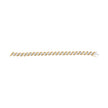 10K Yellow Gold 4.00 Cttw Round-Cut Diamond Floral Link 7.5