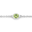 1.75 Carat Genuine Peridot .925 Sterling Silver Bracelet