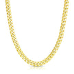 6.15mm 10k Yellow Gold Semi Solid Miami Cuban Chain