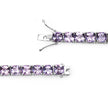 27.60 Carat Genuine Amethyst .925 Sterling Silver Bracelet