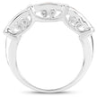 1.08 Carat Genuine Orange Sapphire .925 Sterling Silver Ring