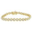 14K Rose Gold Over .925 Sterling Silver 1/4 Cttw Diamond 7
