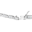 14K White Gold 2.0 Cttw Baguette and Princess-Cut Diamond Tennis Bracelet (H-I Color, SI1-SI2 Clarity) - 7