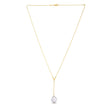 14k Yellow Gold Tesoro Pearl Lariat Necklace