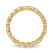 14K Yellow Gold 2.00 Cttw Shared Prong Set Round Cut Diamond Eternity Band (J-K Color, VS1-VS2 Clarity) - Ring Size 6.75